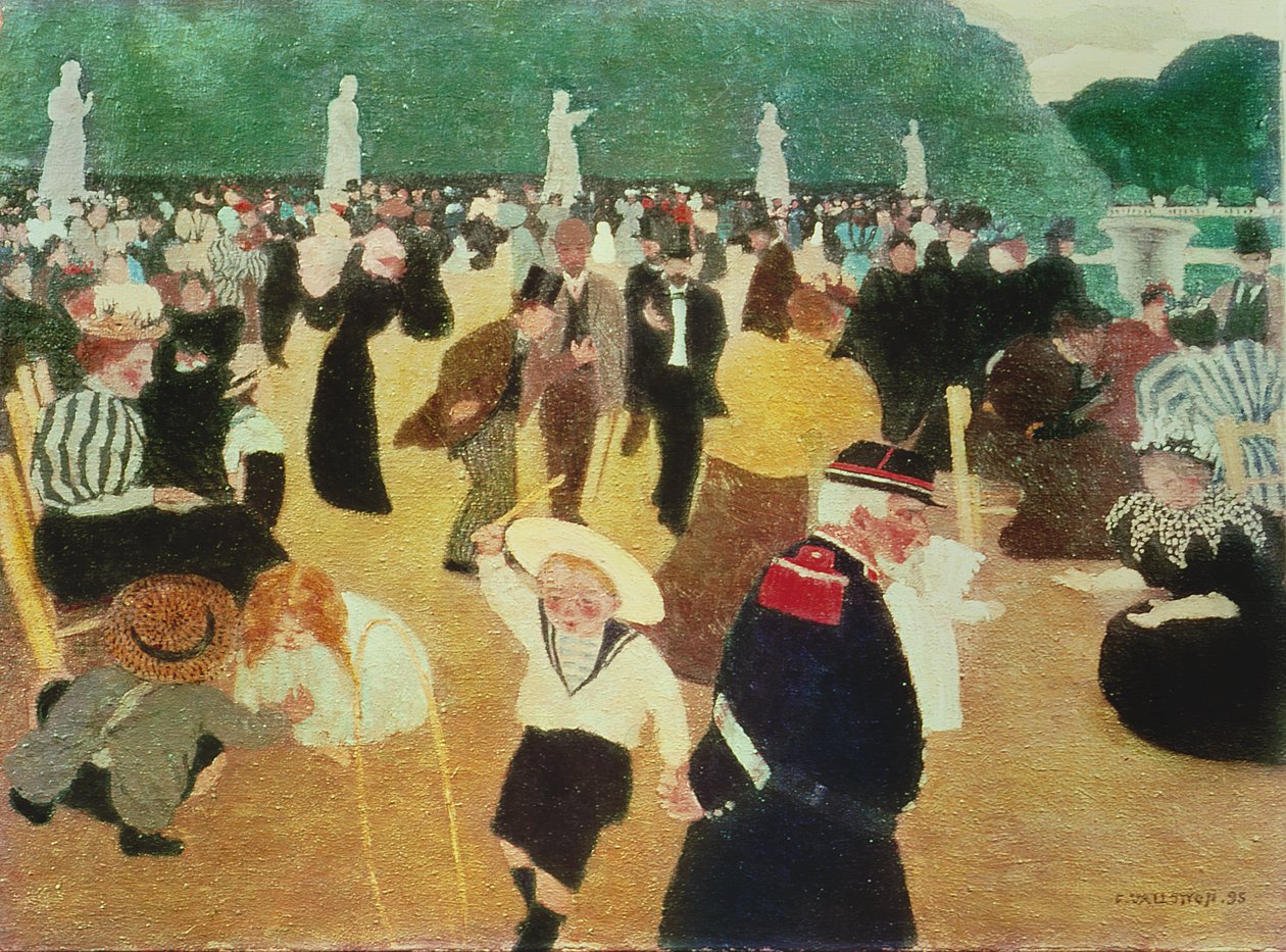 Die Luxemburger Gärten, 1895 von Felix Edouard Vallotton