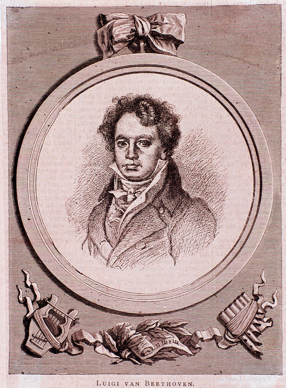Porträt des deutschen Komponisten Ludwig van Beethoven von Felix Auguste Clement
