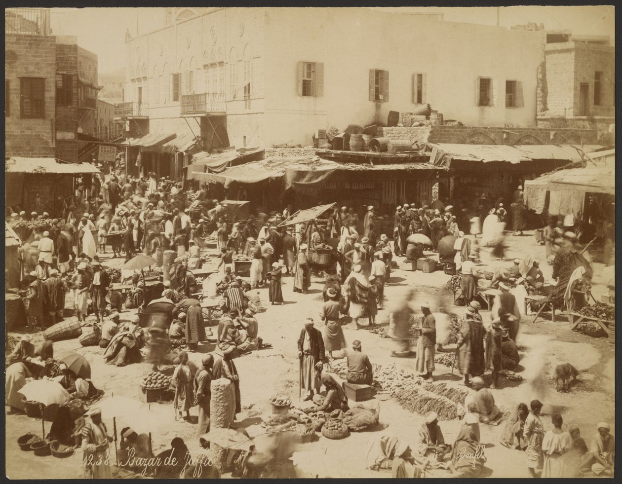 Basar von Jaffa von Félix Bonfils