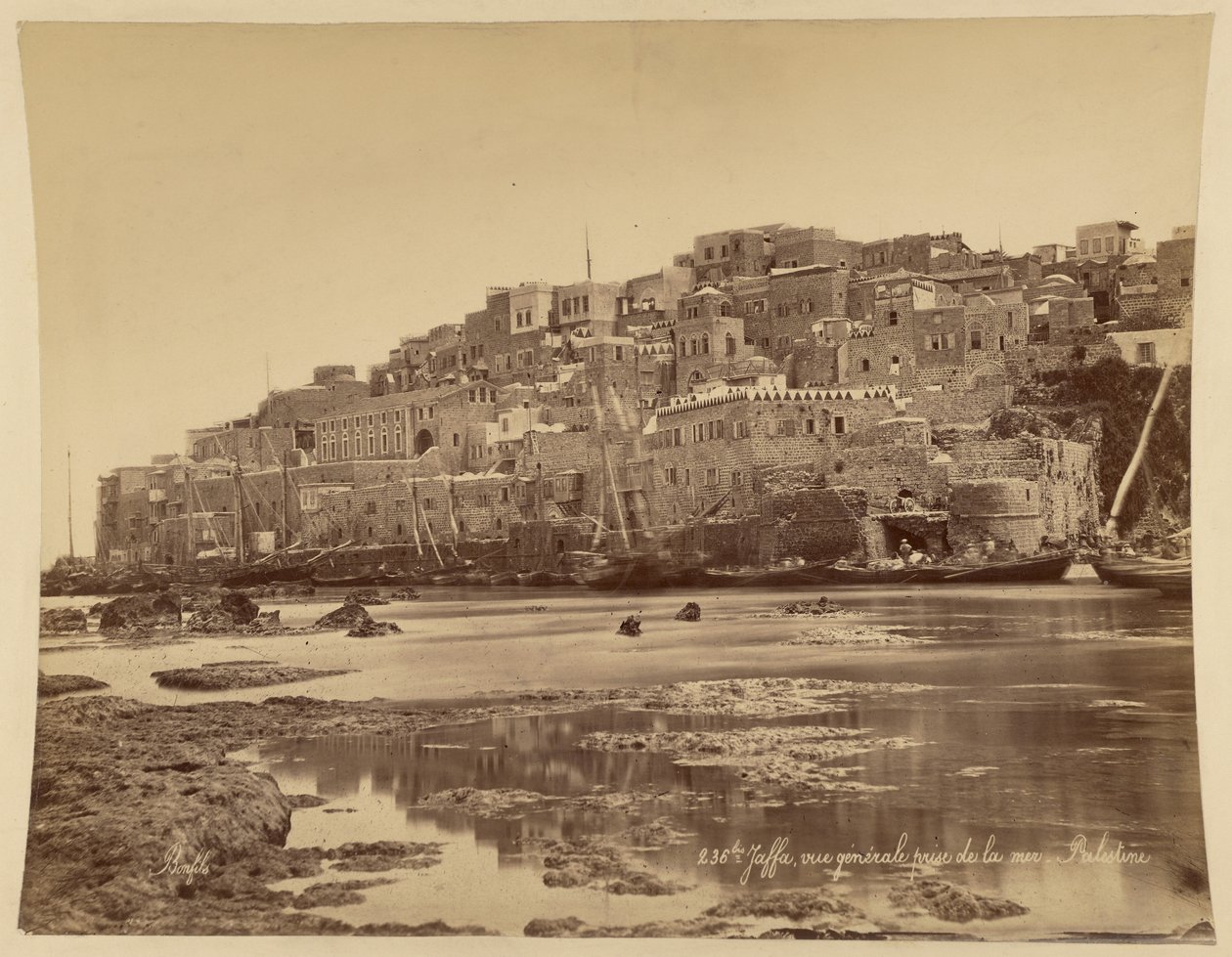 Jaffa, Gesamtansicht vom Meer aus, Palästina von Félix Bonfils
