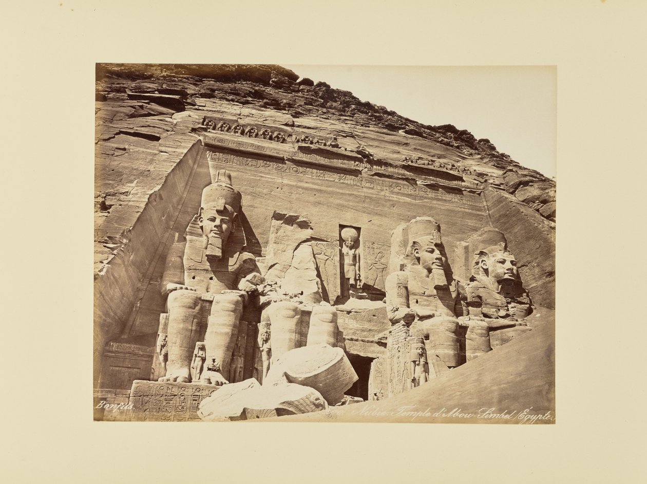 Nubien. Tempel von Abu Simbel, Ägypten von Félix Bonfils