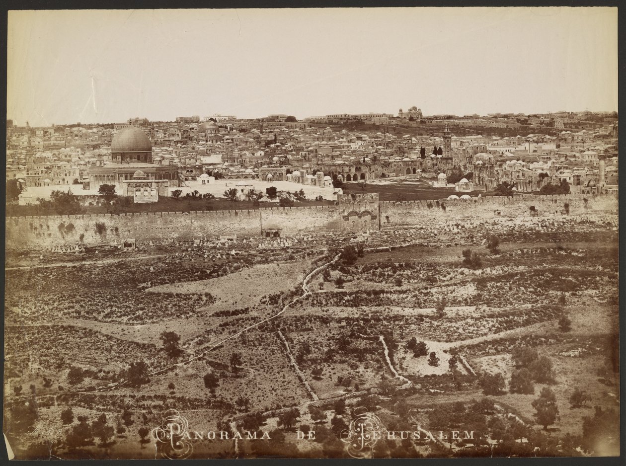 Panorama von Jerusalem von Félix Bonfils