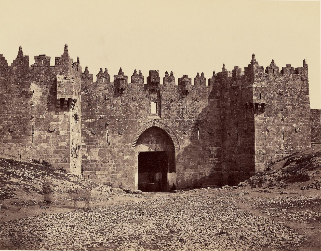 Damaskustor - Jerusalem von Félix Bonfils
