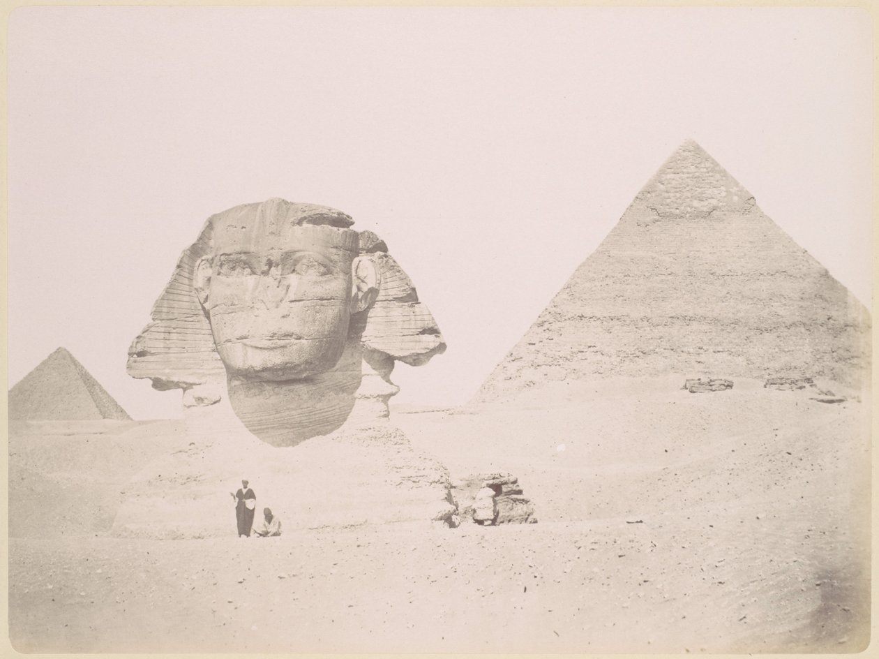 Pyramiden und die Sphinx von Félix Bonfils