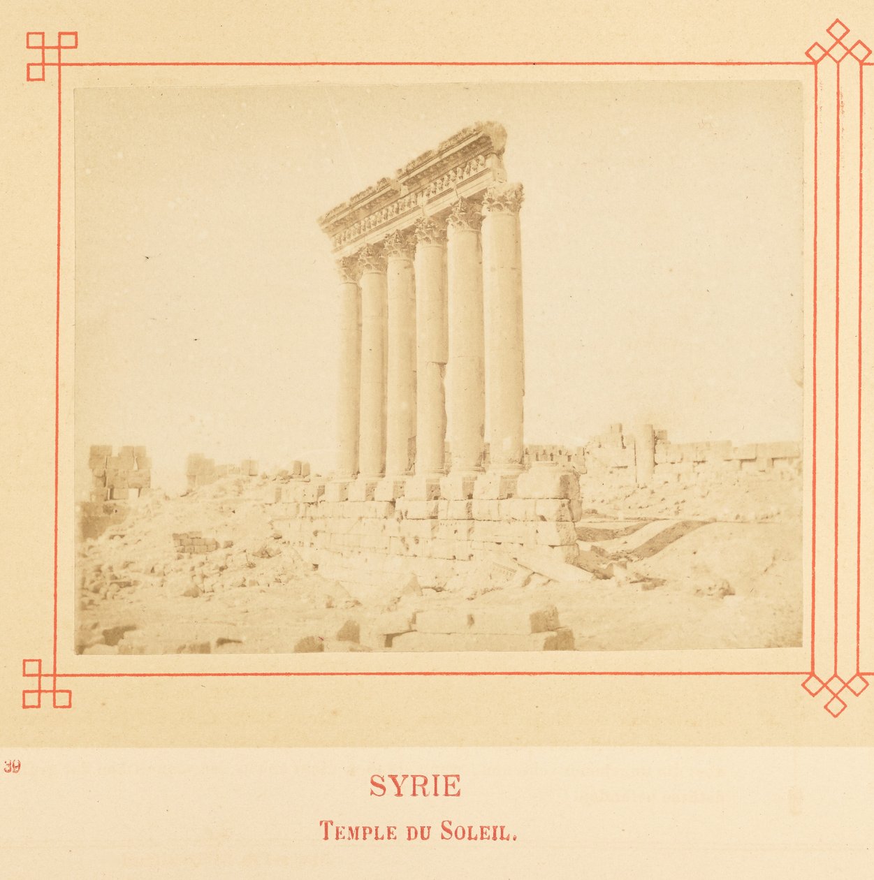 Tempel der Sonne von Félix Bonfils