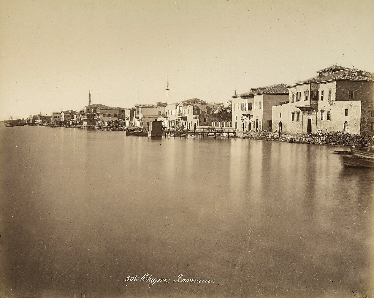 Ansicht der Stadt Larnaka auf Zypern von Félix Bonfils