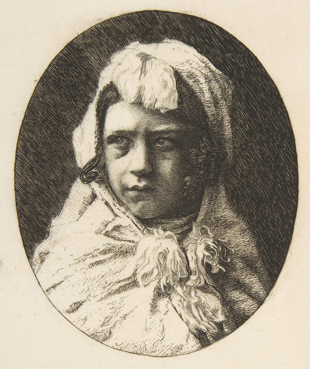 Porträt von Henri Houssaye als Kind, 1855-60 von Felix Bracquemond