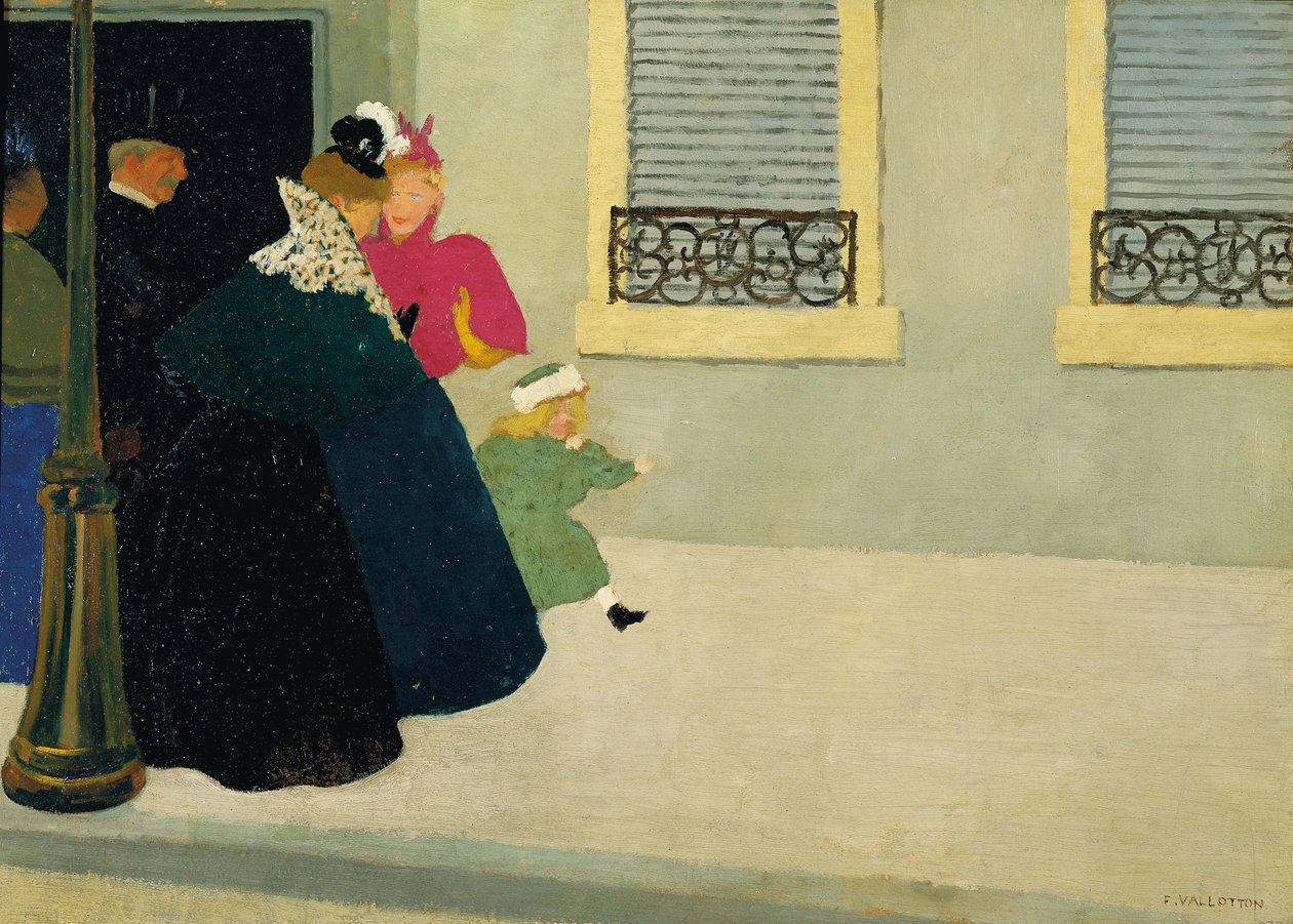 Ein Spaziergang, ca. 1895 von Felix Edouard Vallotton