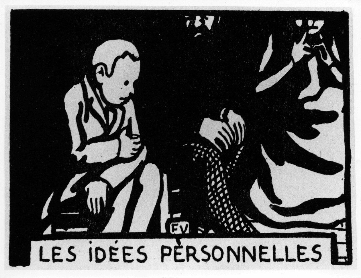 Karottenkopf: „persönliche Ideen“ geschrieben von Jules Renard, ed. Flammarion (Illustration) von Felix Edouard Vallotton