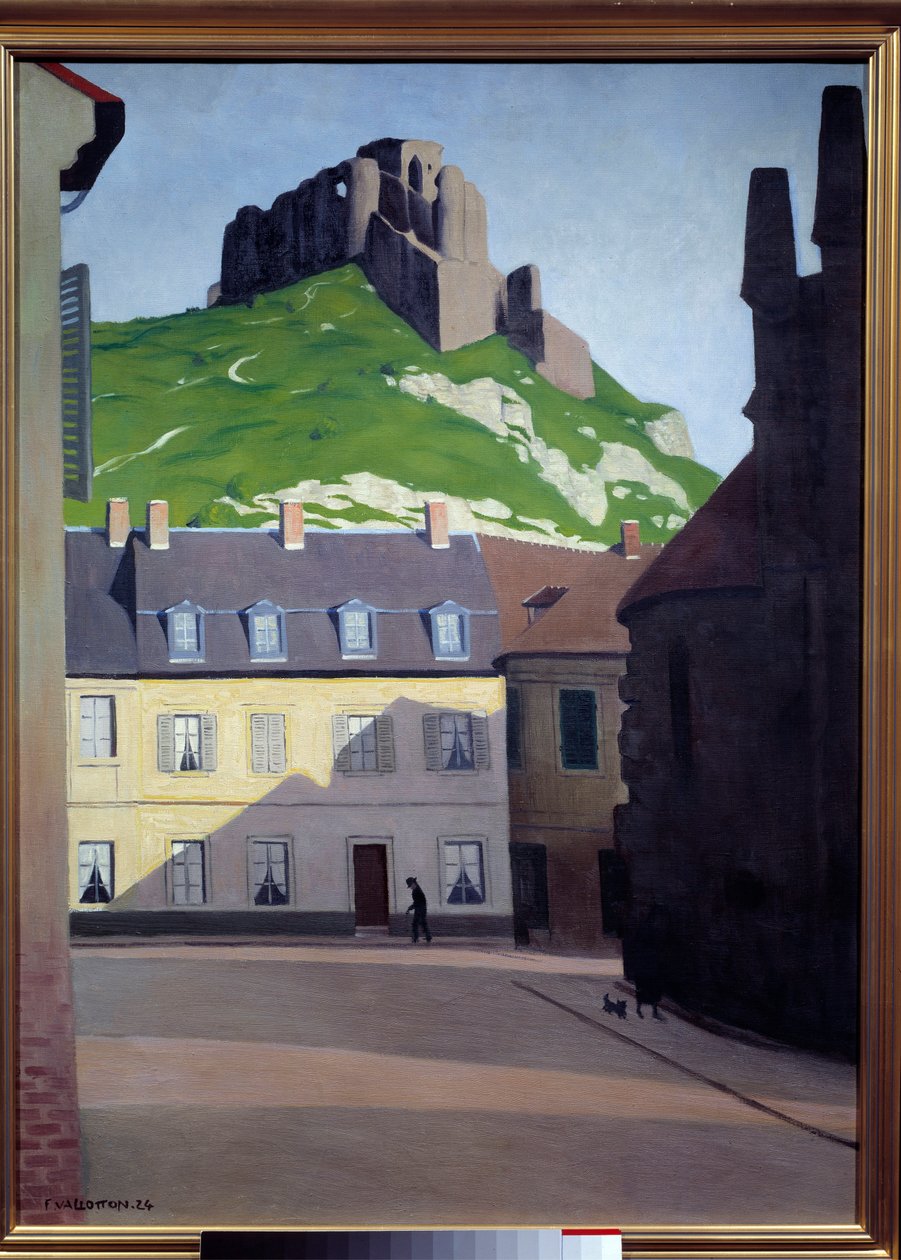 Chateau Gaillard aux Andelys. Gemälde von Felix Vallotton (1865-1925) von Felix Edouard Vallotton