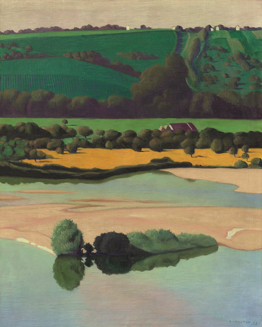 Abend an der Loire von Felix Edouard Vallotton