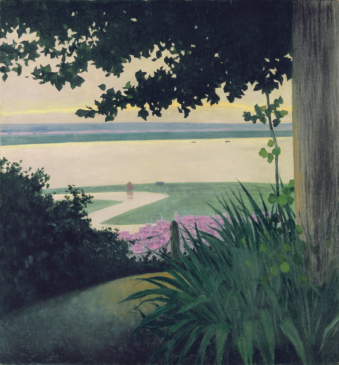 Honfleur und die Baie de la Seine, 1910 von Felix Edouard Vallotton