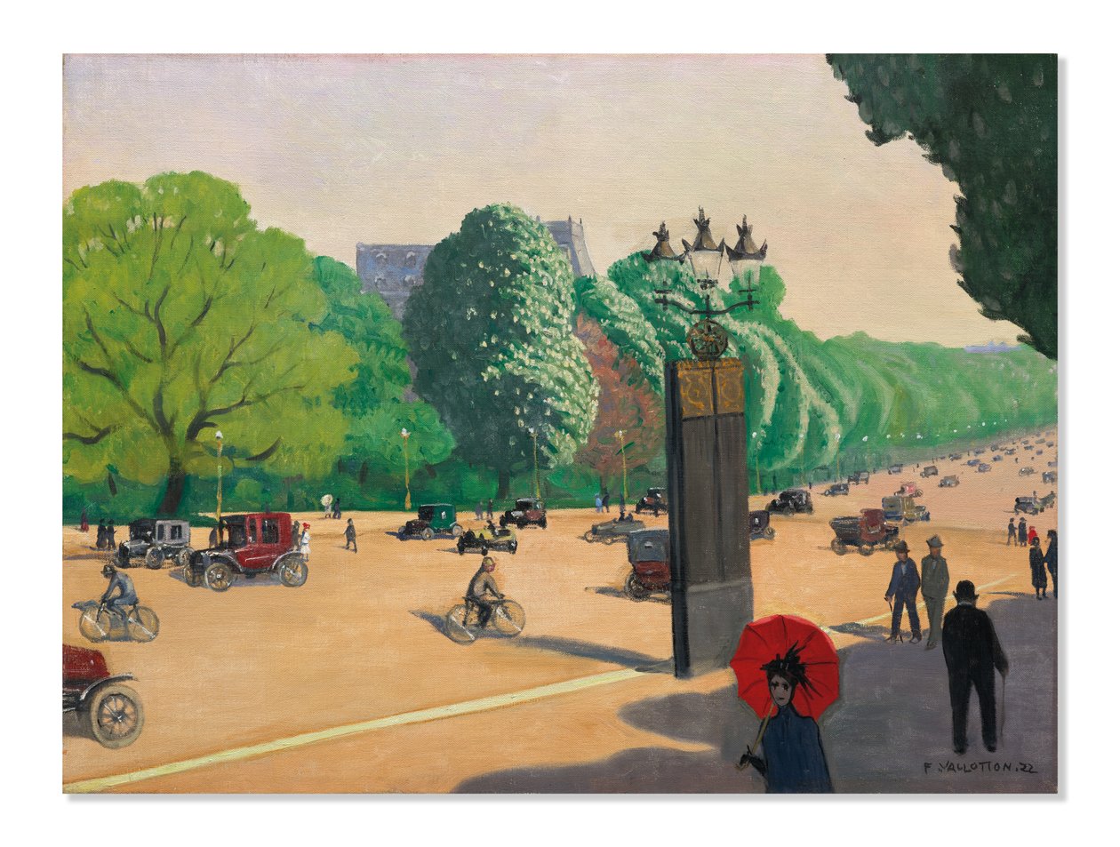 La Porte Dauphine von Felix Edouard Vallotton