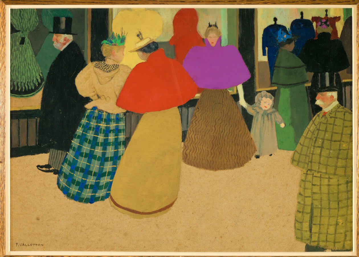 Die Passanten von Felix Edouard Vallotton