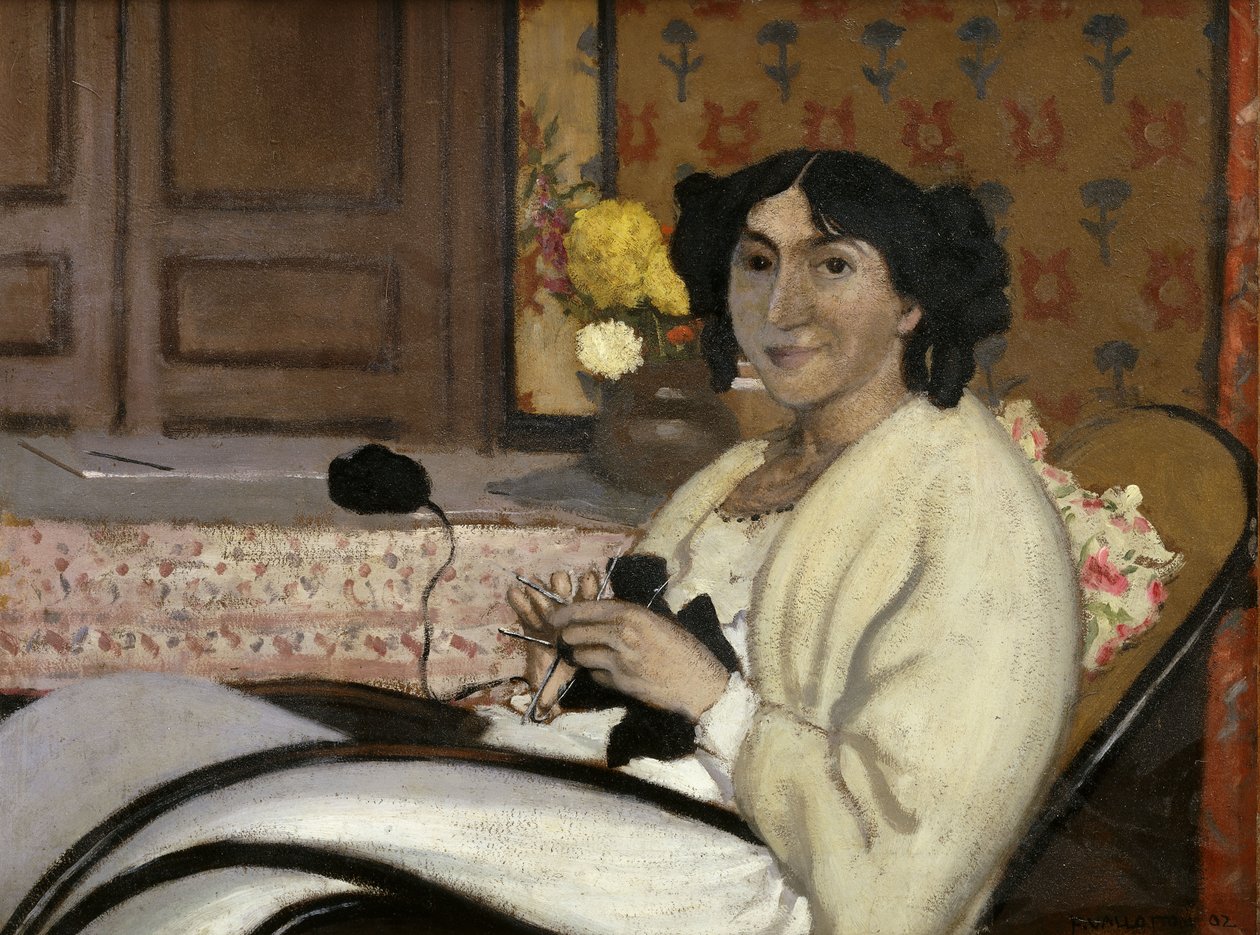 Porträt von Madame Rodrigues-Vallotton, die Frau des Künstlers, 1902 von Felix Edouard Vallotton