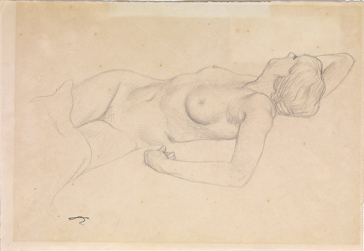 Liegender Akt von Felix Edouard Vallotton