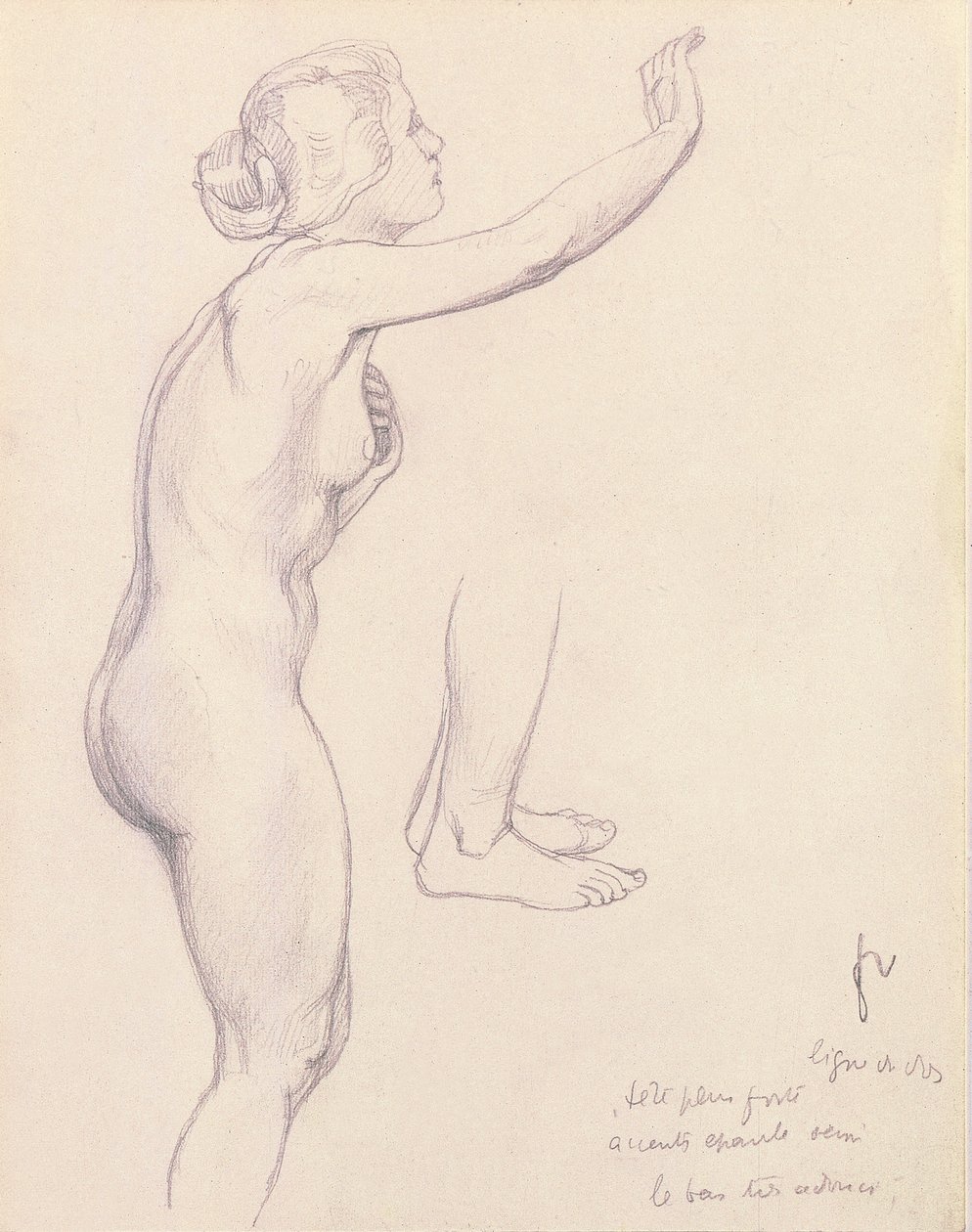 Studie für Perseus und Andromeda, 1918 von Felix Edouard Vallotton