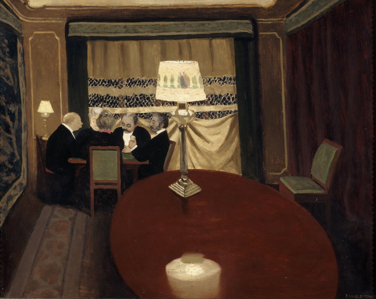 Das Pokerspiel, 1902 von Felix Edouard Vallotton