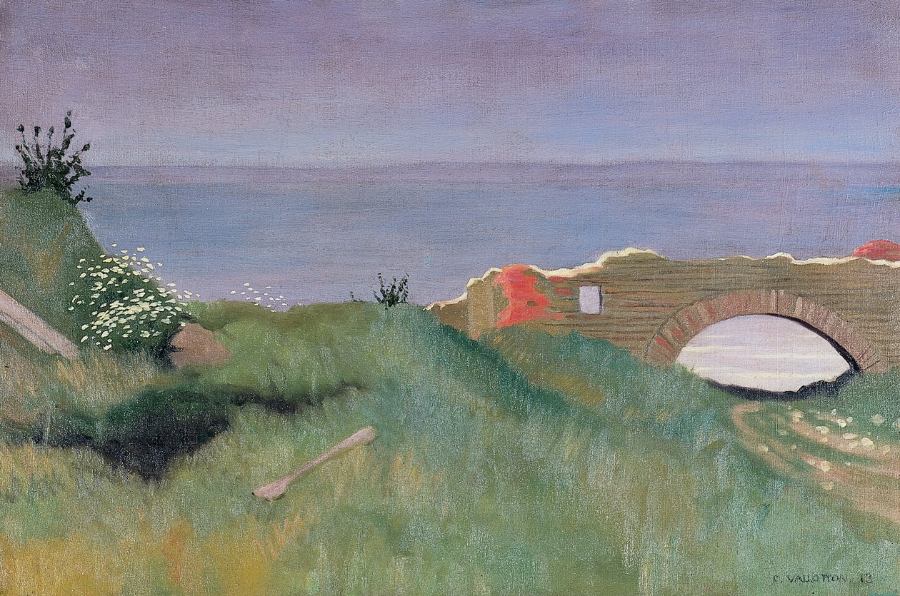 Die Ruinen, Villerville, 1913 von Felix Edouard Vallotton