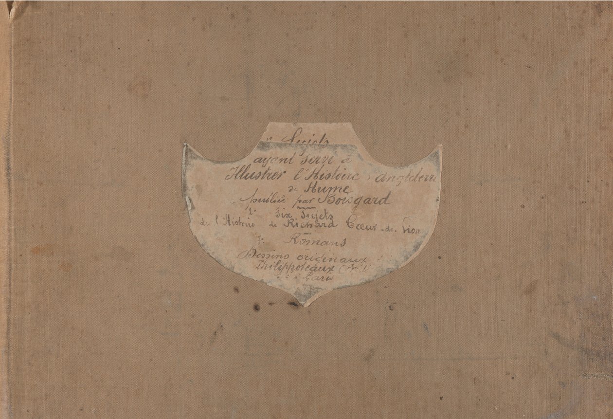 Album mit 107 vorbereitenden Zeichnungen zur Illustration von David Humes Geschichte Englands, ca. 1853 von Felix Henri Emmanuel Philippoteaux