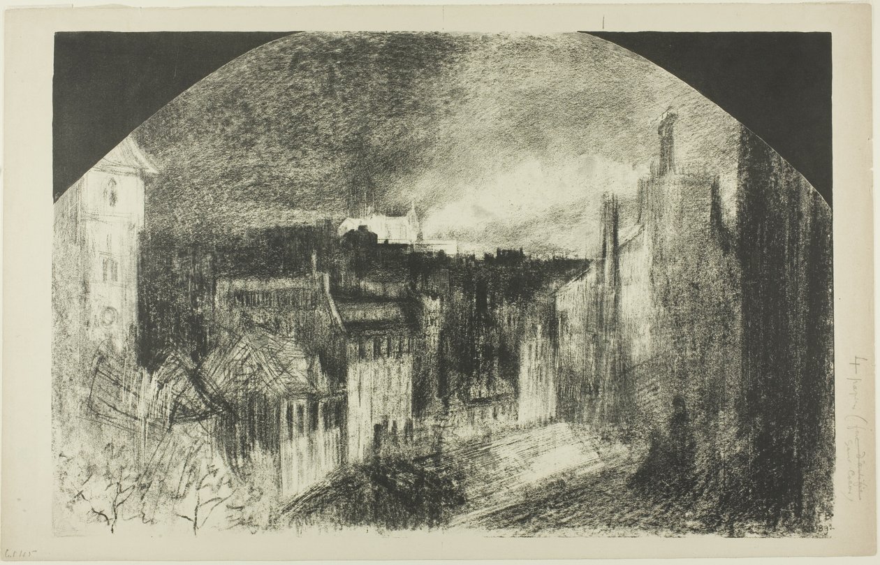Nationalfeiertag in Montmartre von Felix Hilaire Buhot