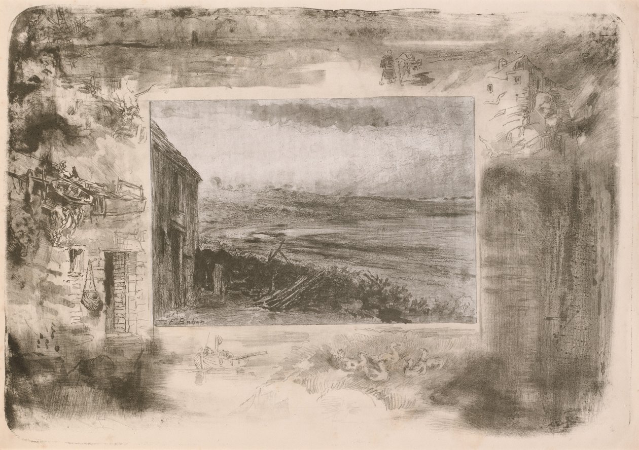 Fischerhütte von Felix Hilaire Buhot