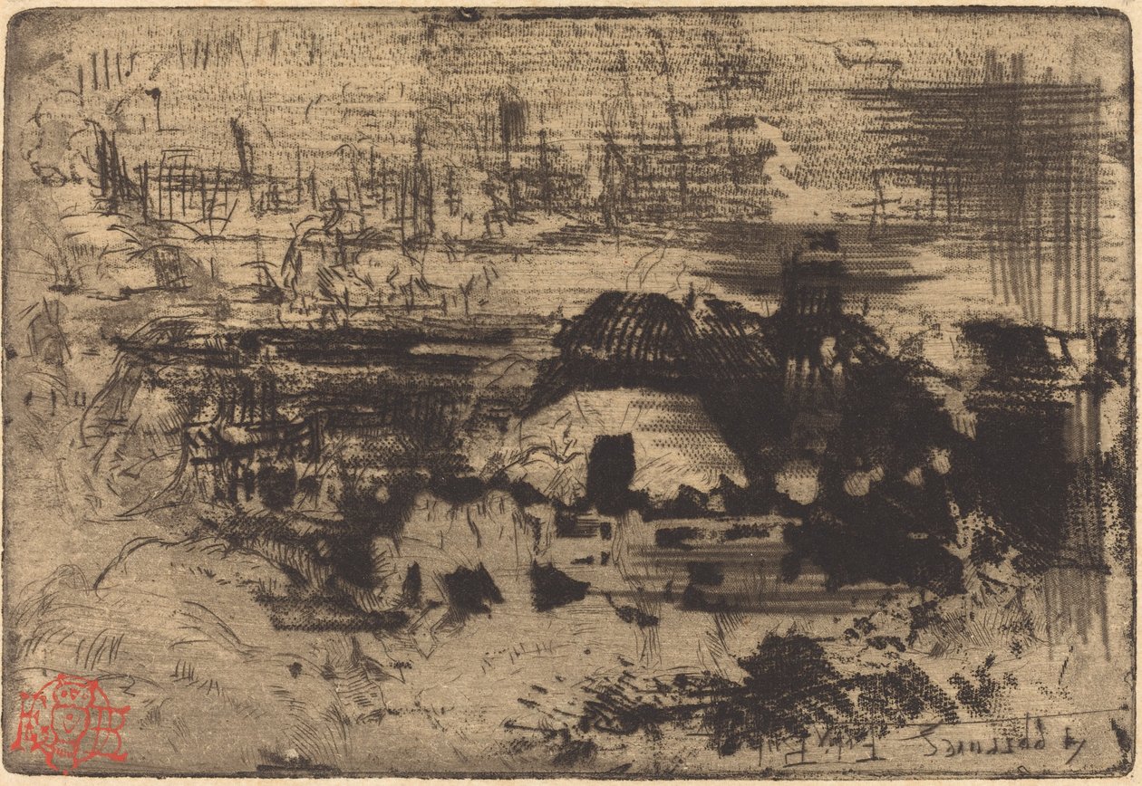 Englische Cottages von Felix Hilaire Buhot