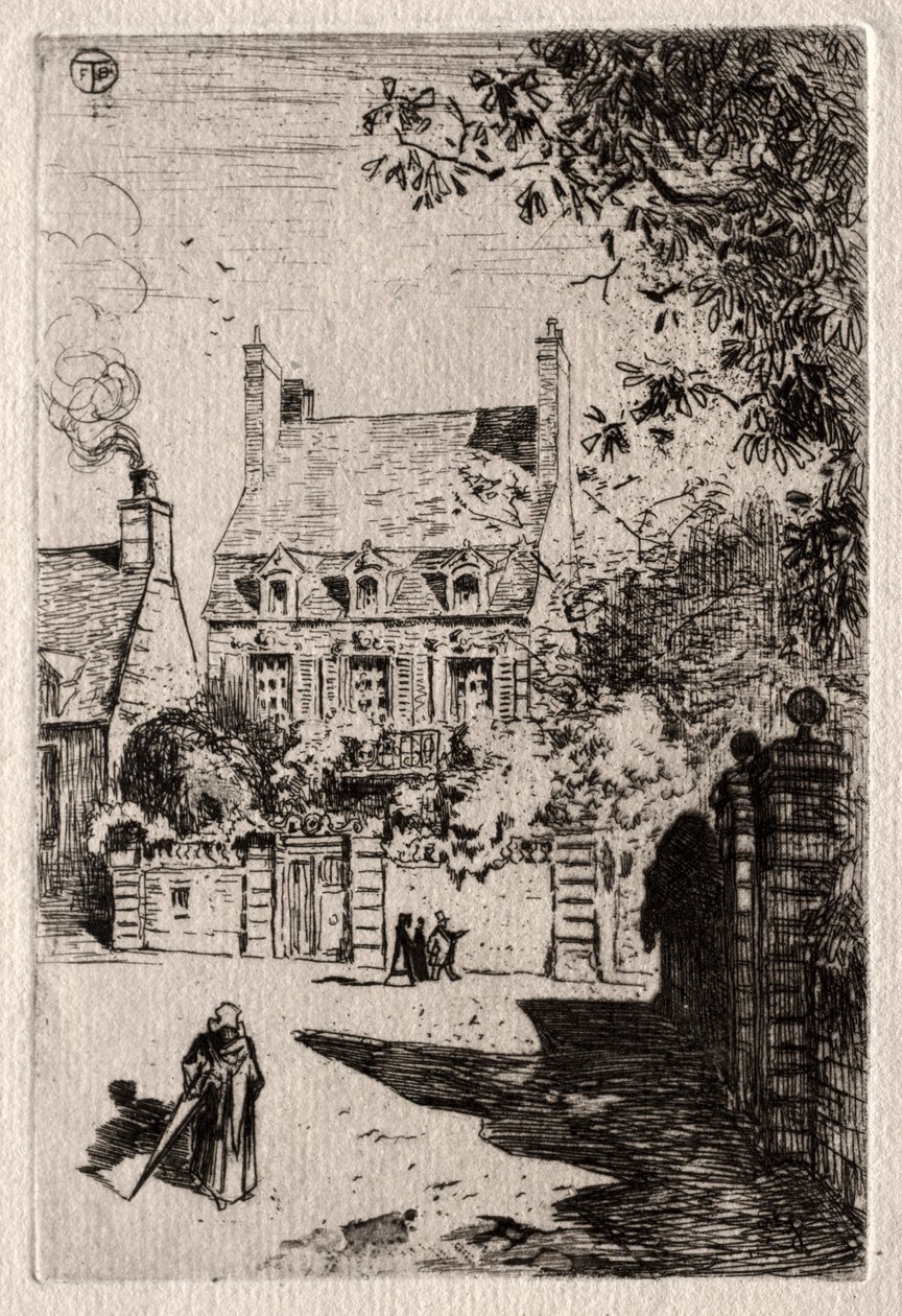In der Provinz: Das Haus in Orléans, um 1875 von Felix Hilaire Buhot