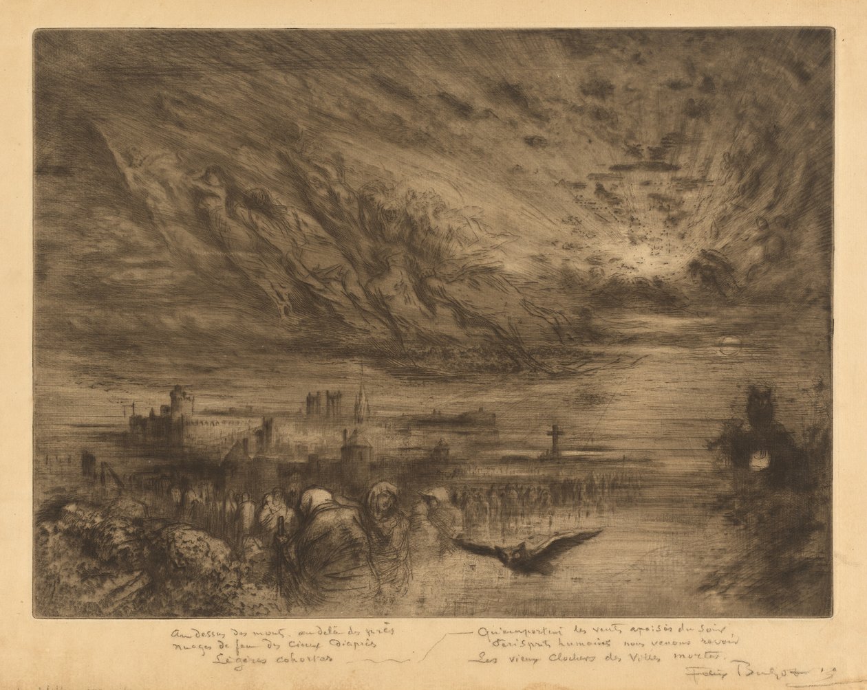 Die Geister der toten Städte von Felix Hilaire Buhot