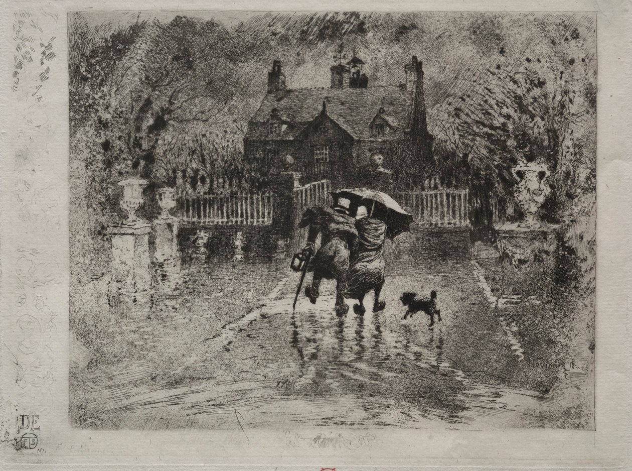 Die Nachbarn auf dem Land von Felix Hilaire Buhot
