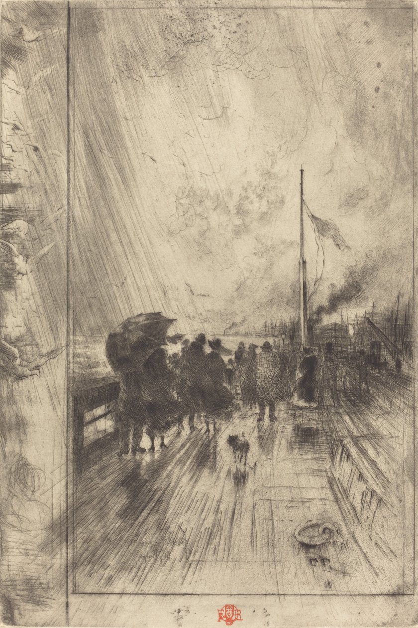 Une Jetée en Angleterre, 1879 von Felix Hilaire Buhot