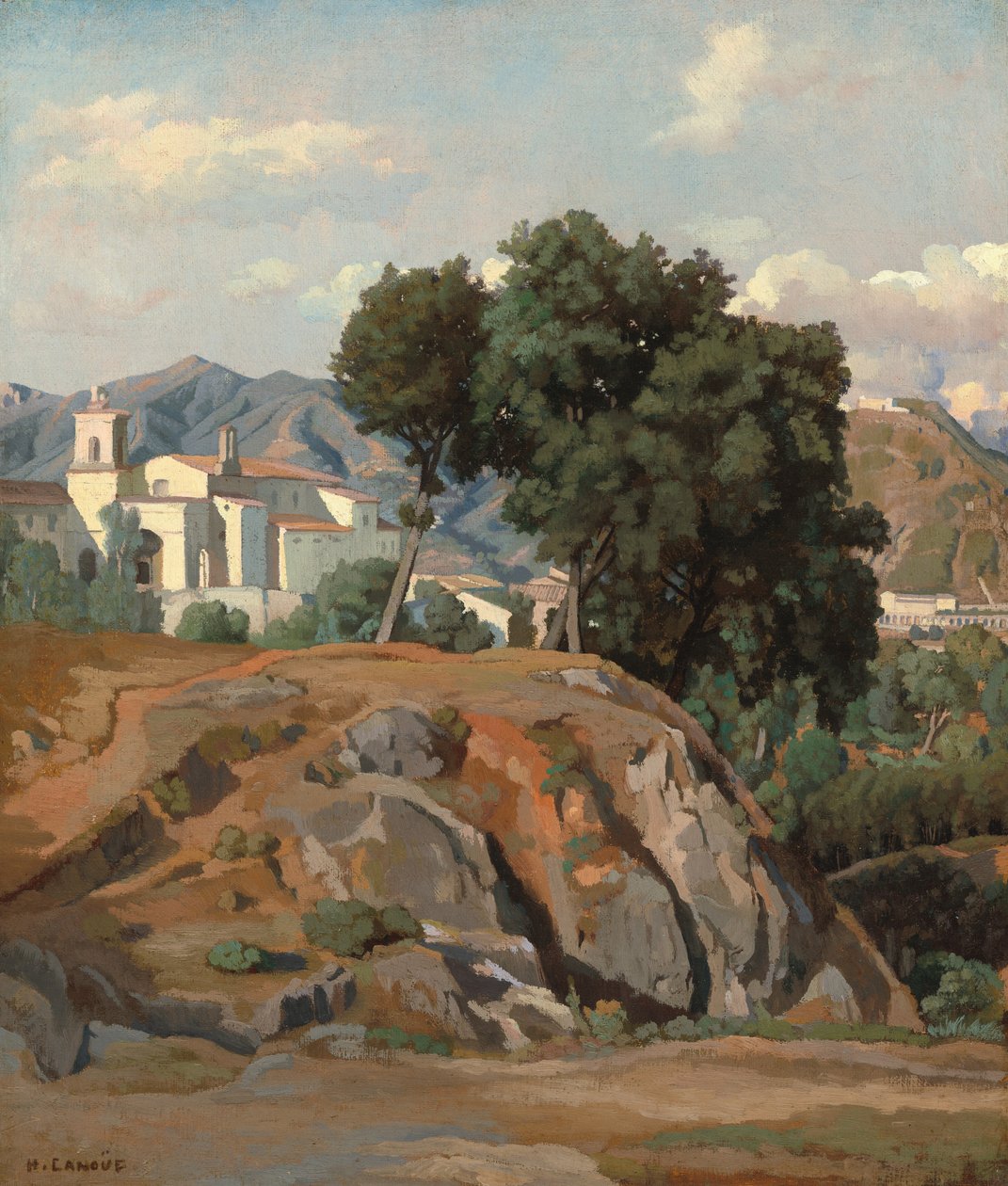 Blick auf La Cava, ca. 1840 von Felix Hippolyte Lanoue