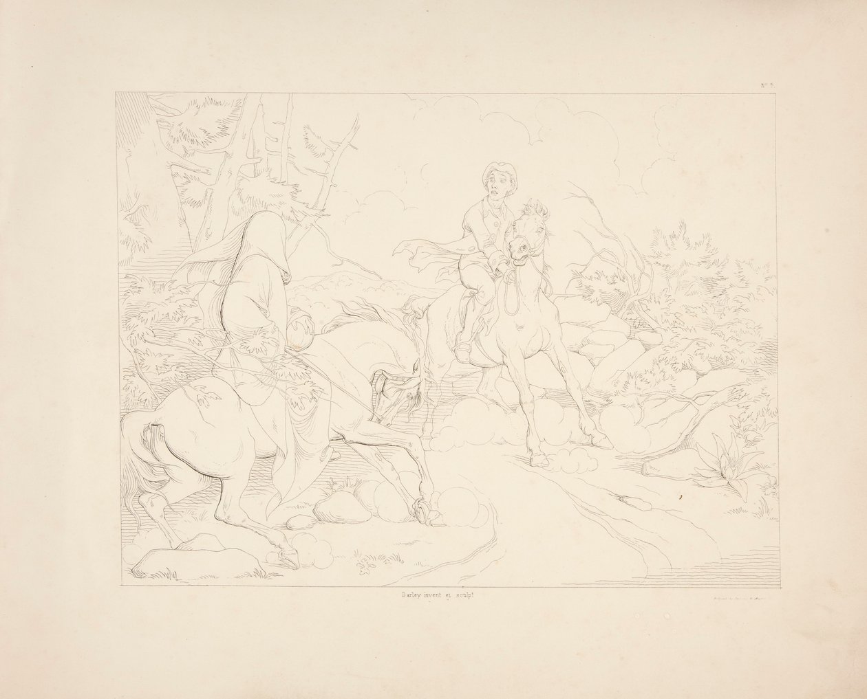 Die Legende von Sleepy Hollow, Blatt 5 von 6 von Felix O. C. Darley