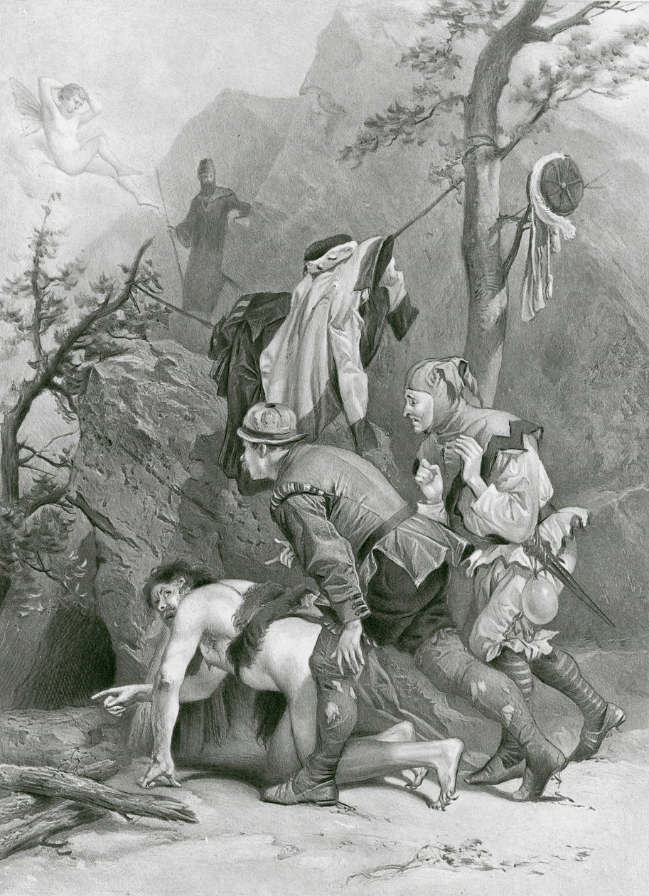 Der Sturm. Akt IV, Szene I von Felix Octavius Carr (after) Darley