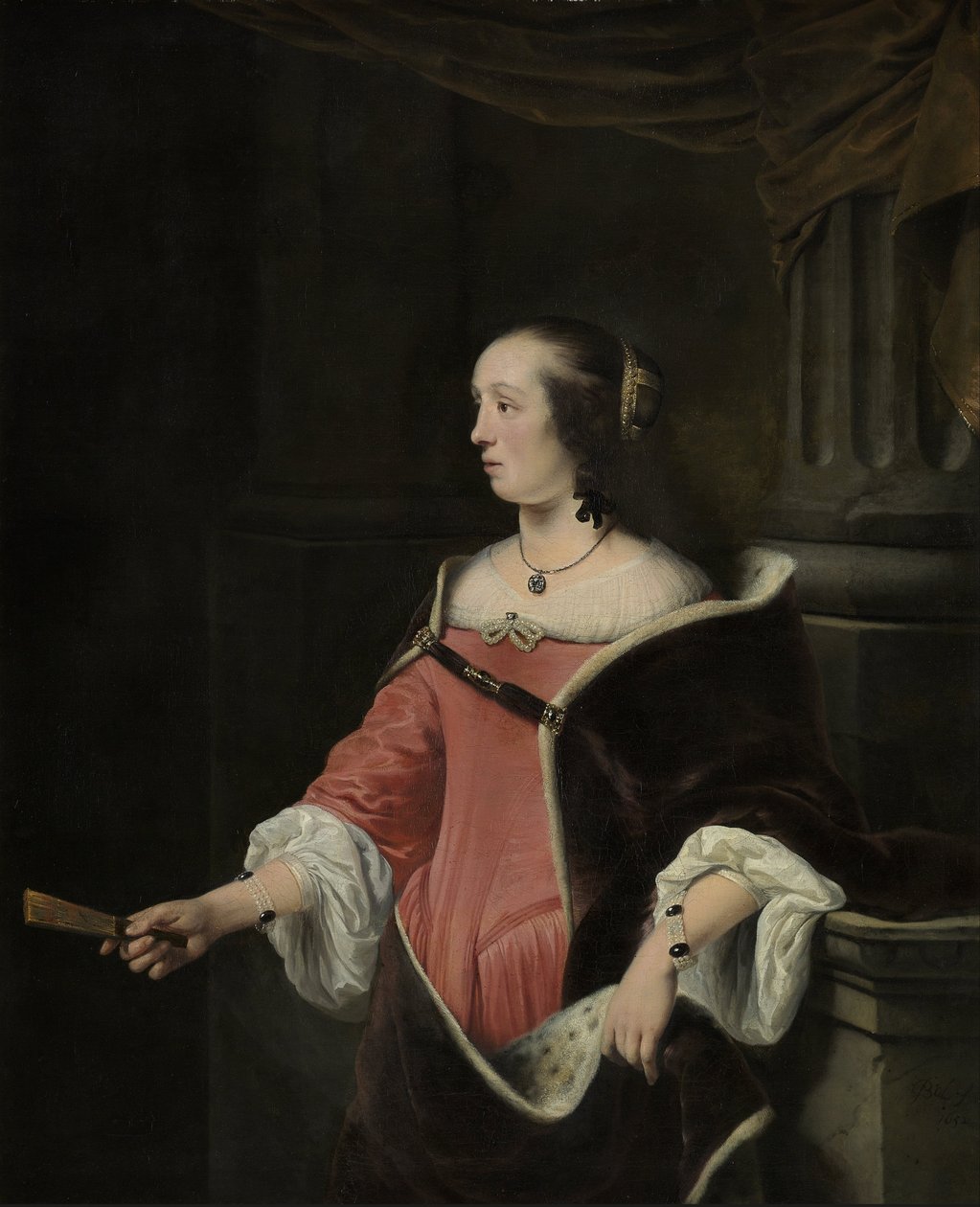 Porträt einer Dame von Ferdinand Bol