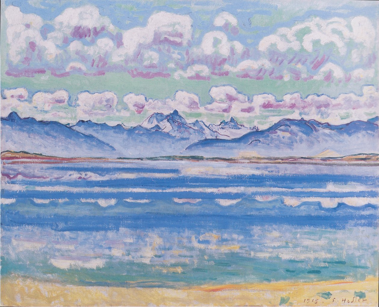 Weisshorn von Montana aus von Ferdinand Hodler