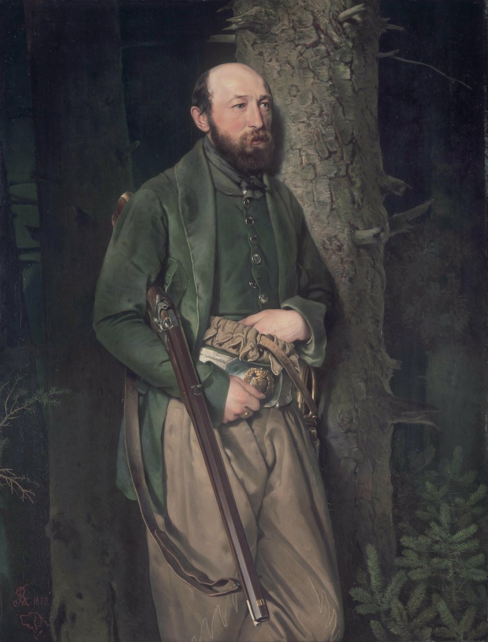 Der königlich-sächsische Forstinspektor Carl Ludwig von Schönberg von Louis Ferdinand von Rayski
