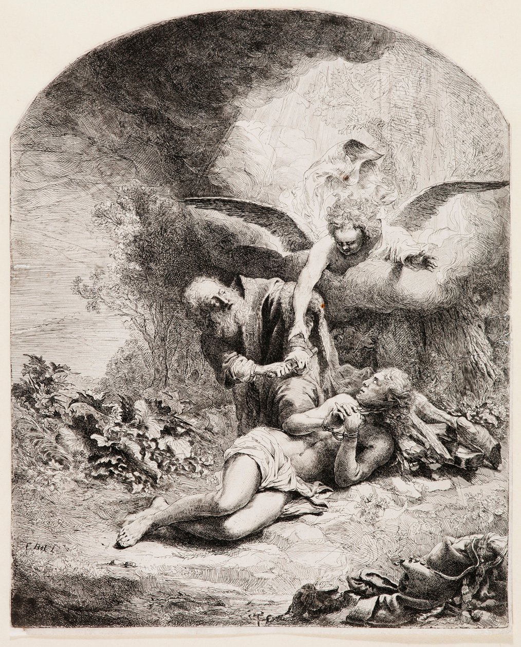 Abrahams Opfer von Ferdinand Bol