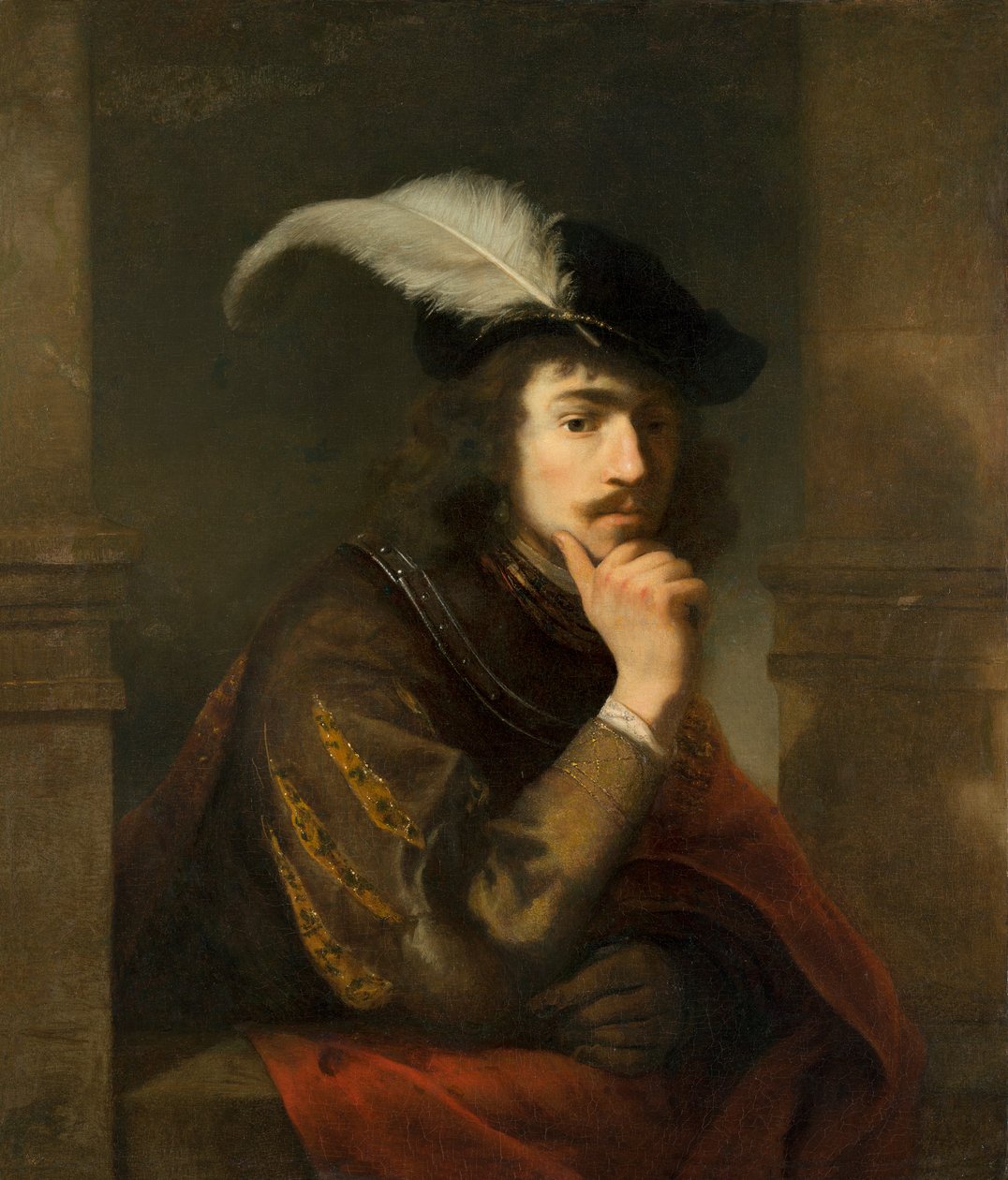 Porträt eines jungen Mannes, möglicherweise ein Selbstporträt von Ferdinand Bol