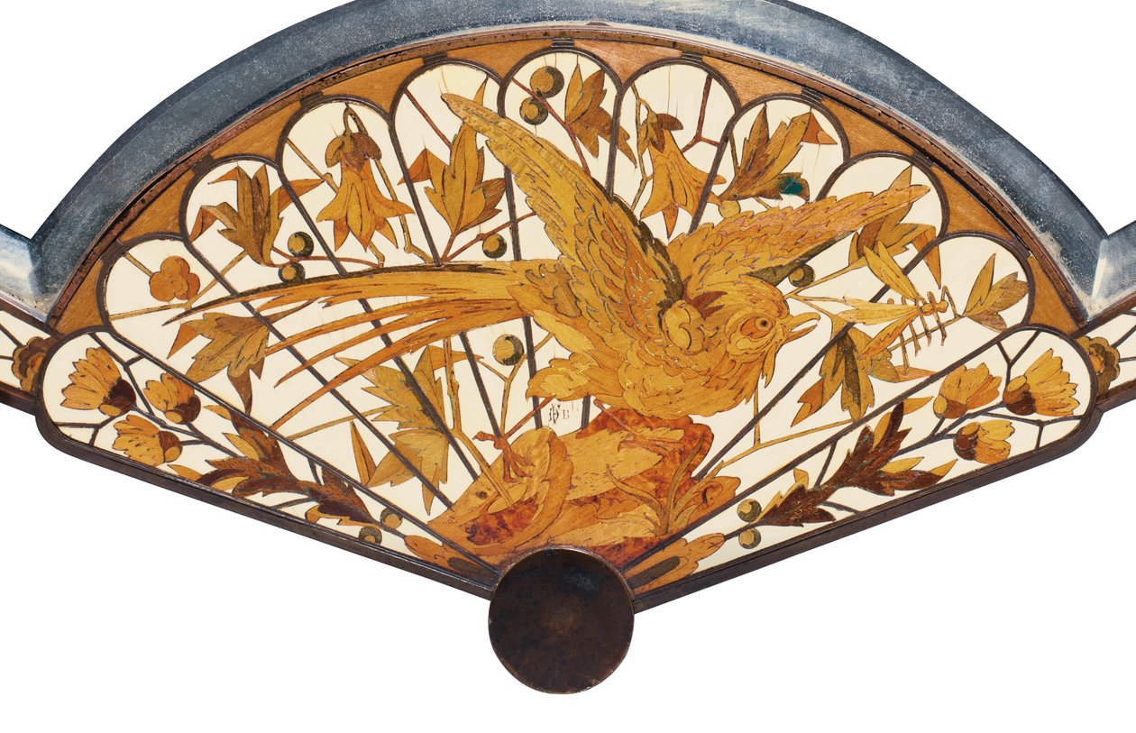 Detail eines Tischspiegels, Maison Giroux, ca. 1880 von Ferdinand Duvinage