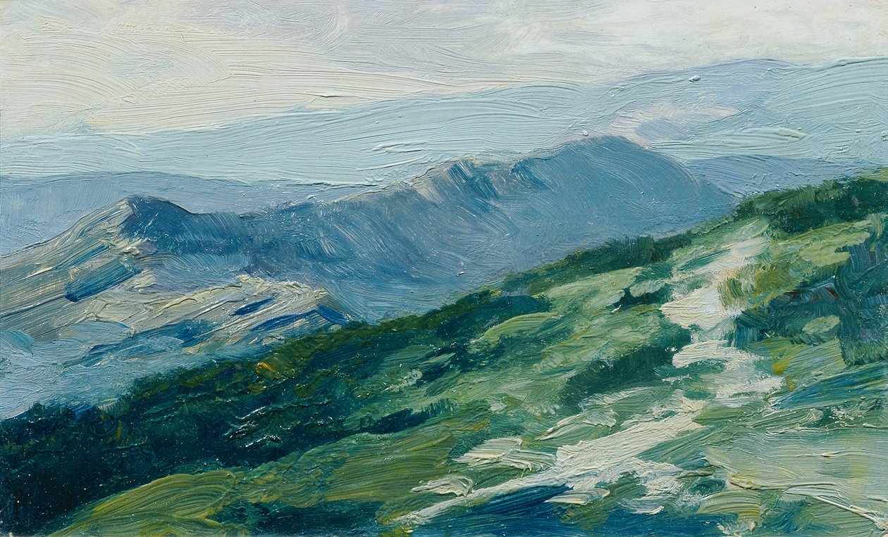 Riesengebirge (aus der Mappe „16 Ansichten tschechischer Landschaften 