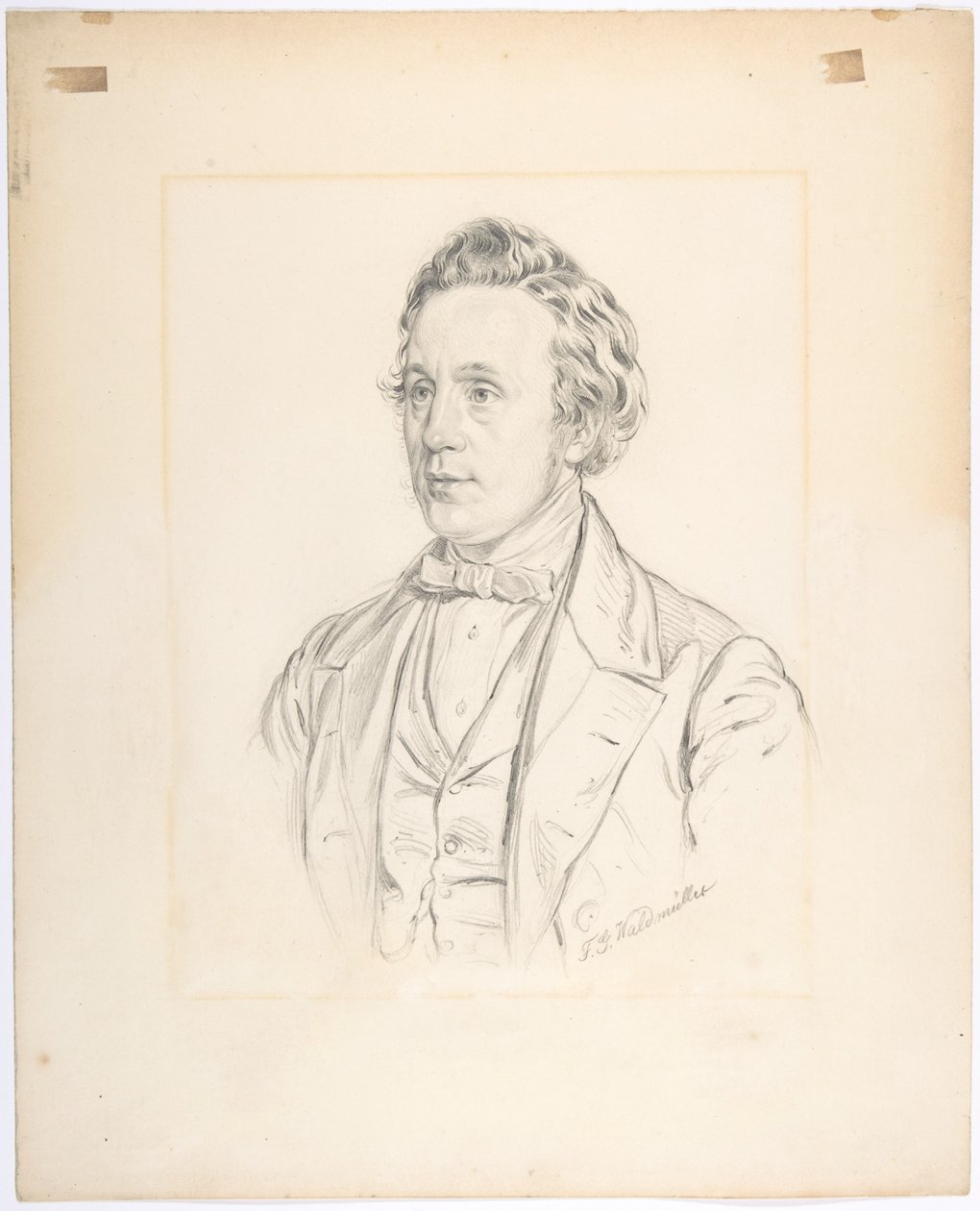 Porträt von Franz Jauner (Wien 1832-1900 Wien), Theaterdirektor und Schauspieler in Wien von Ferdinand Georg Waldmüller