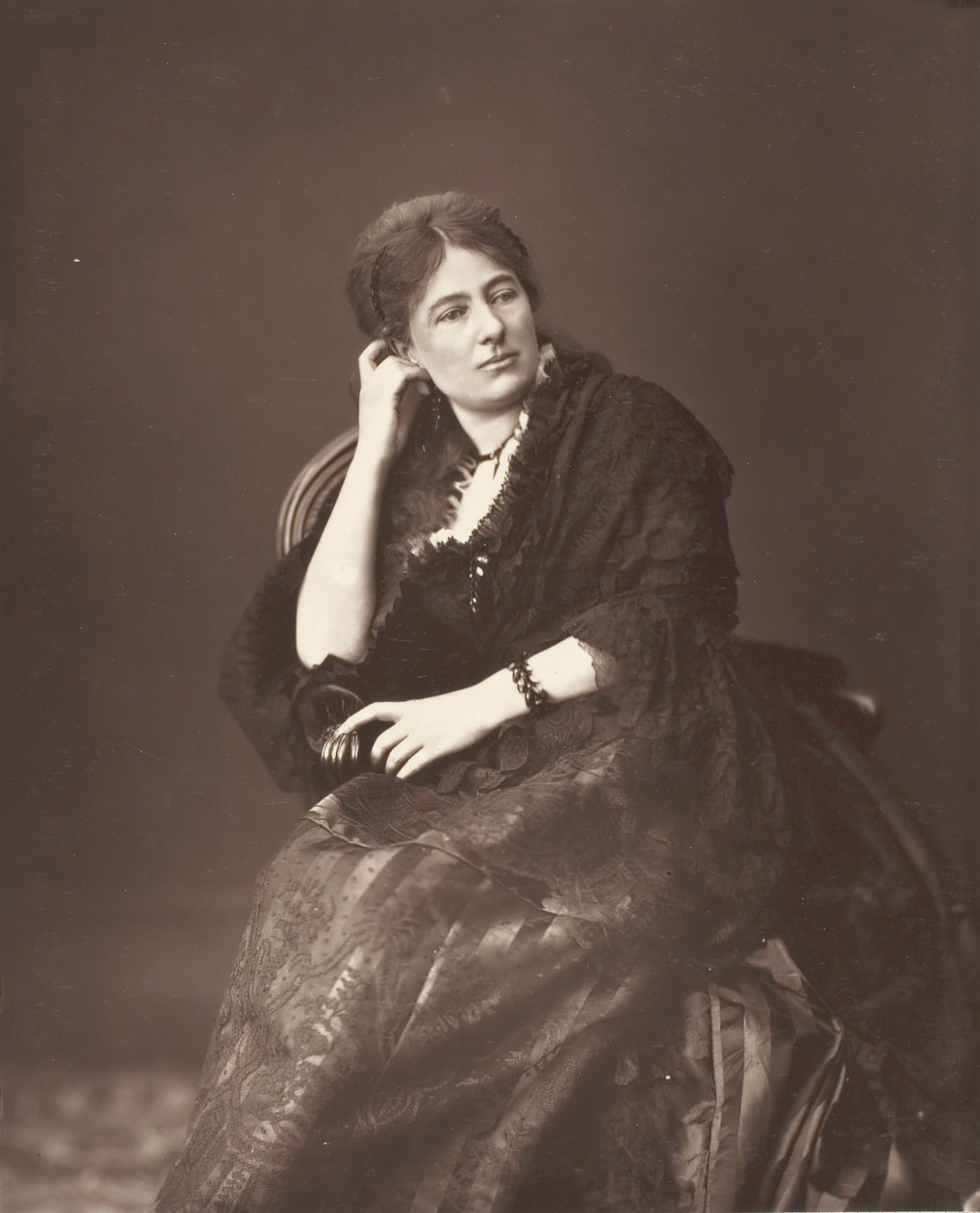 Juliette Lamber, [französische feministische Schriftstellerin], ca. 1876 von Ferdinand J. Mulnier