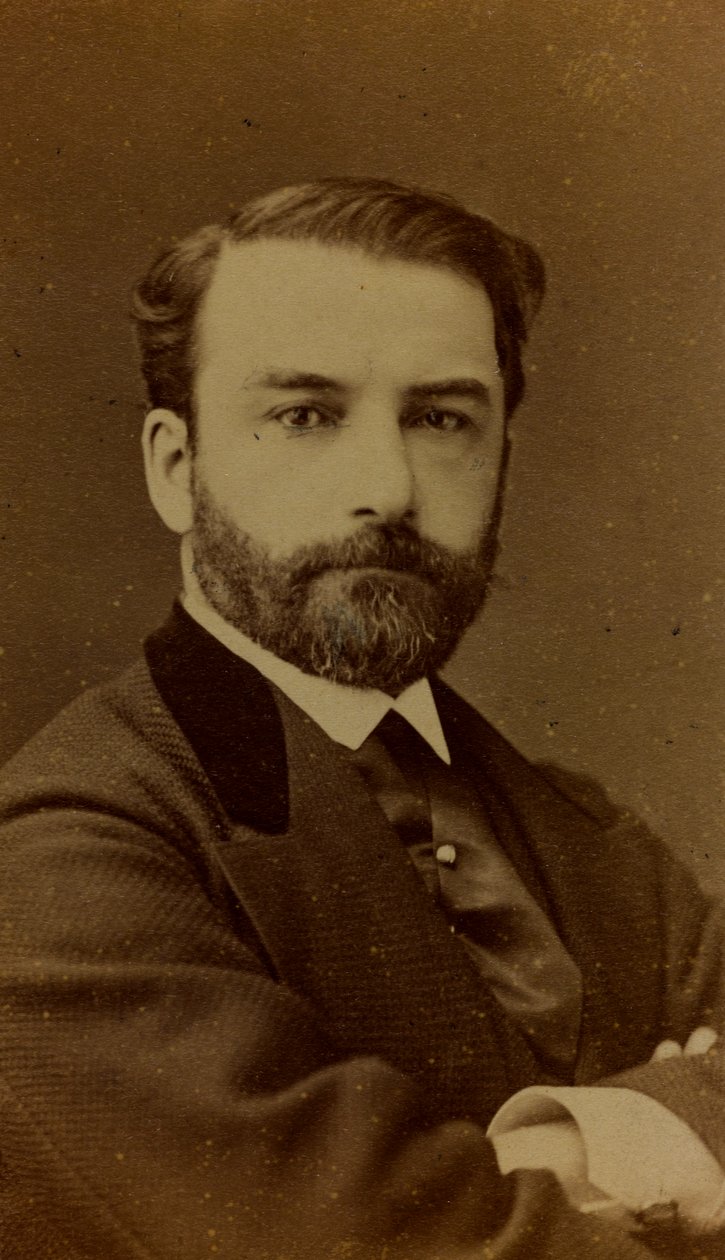 Porträt von Léon Joseph Florentin Bonnat, französischer Maler; Carte de Visite von Ferdinand Mulnier