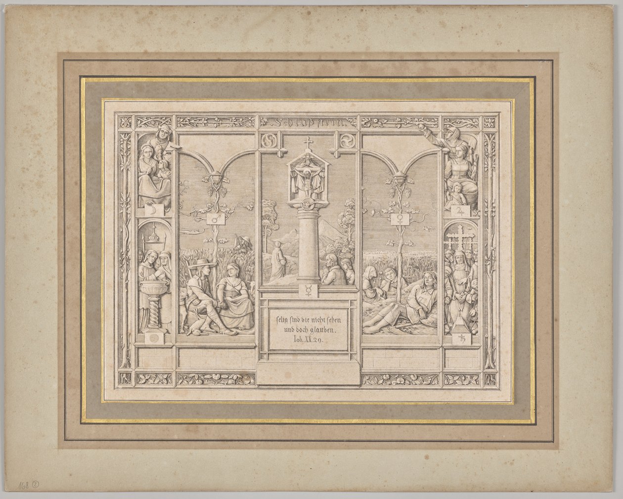 Schlussstein. Johannes XX, 29 von Ferdinand Olivier