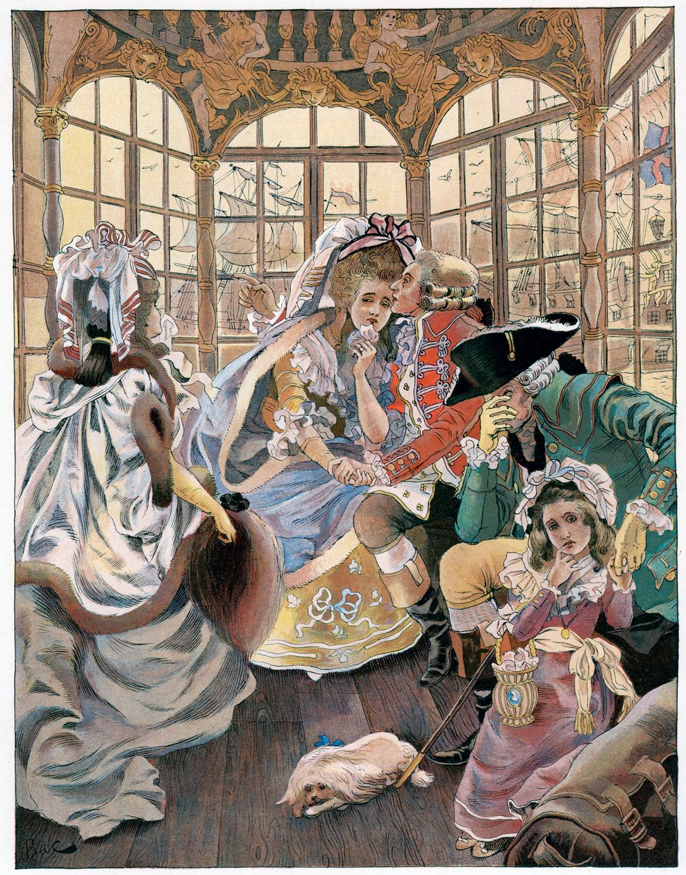 Die Emigration während der Revolution, 18. Jahrhundert, ca. 1880-1950 von Ferdinand Sigismund Bac