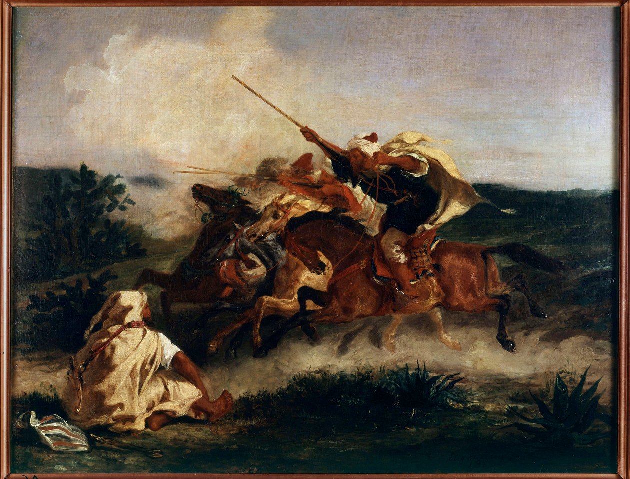 Arabische Fantasie von Ferdinand Victor Eugene Delacroix