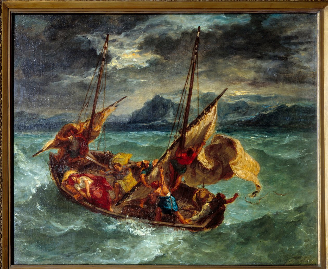 Christus auf dem See Genezareth von Ferdinand Victor Eugene Delacroix