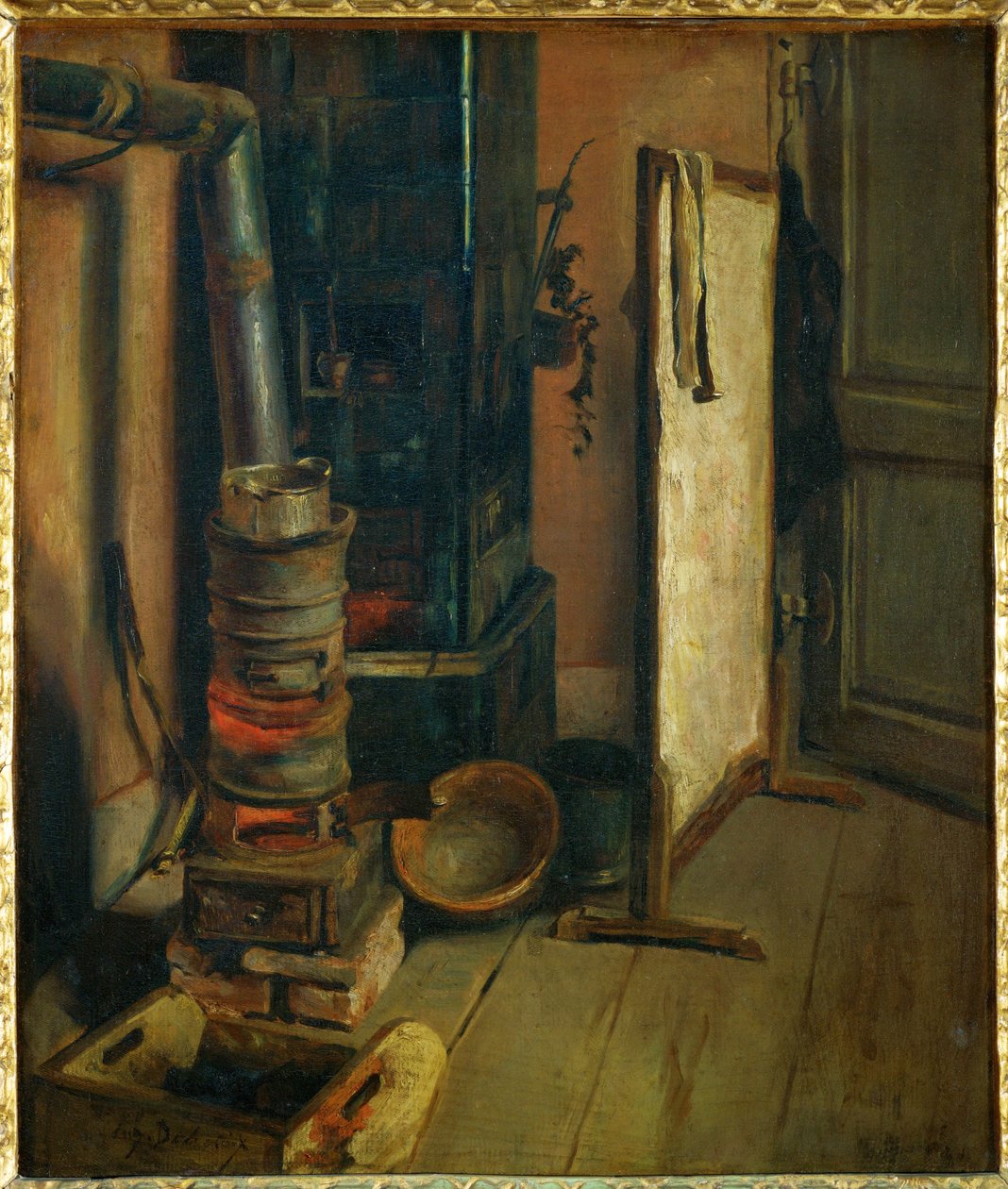 Atelierecke, der Ofen von Ferdinand Victor Eugene Delacroix