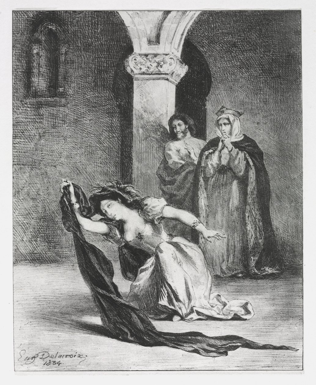 Hamlet: Der Gesang der Ophelia von Ferdinand Victor Eugene Delacroix